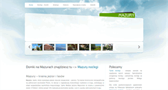 Desktop Screenshot of mazury-domletni.pl