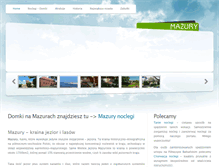 Tablet Screenshot of mazury-domletni.pl